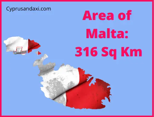 Area of Malta compared to Austria