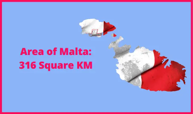 Area of Malta compared to Majorca