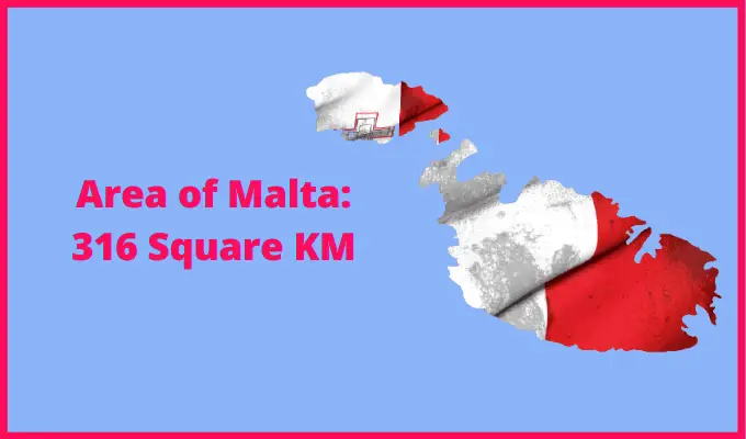 Area of Malta compared to Puerto Rico