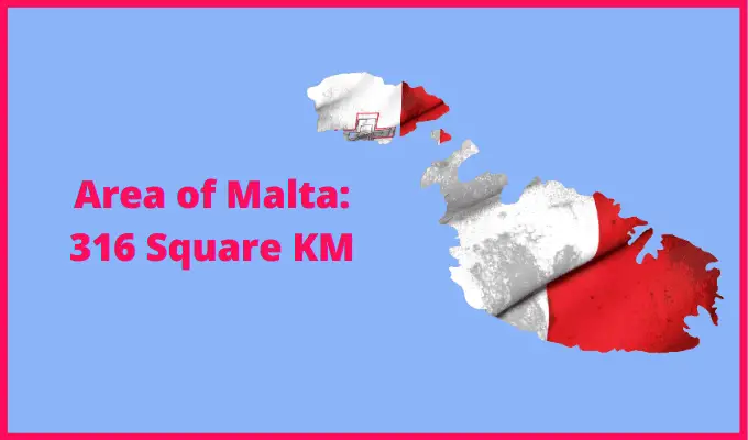 Area of Malta compared to Quebec