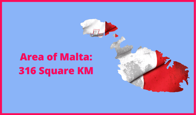 Area of Malta compared to Singapore