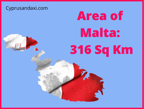 Area of Malta compared to Zambia