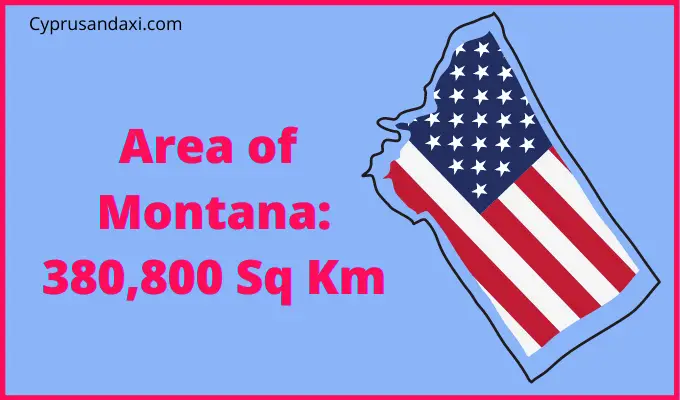 Area of Montana compared to England
