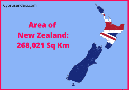 Area of New Zealand compared to Malta