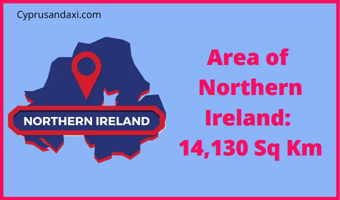 Area of Northern Ireland compared to Austria