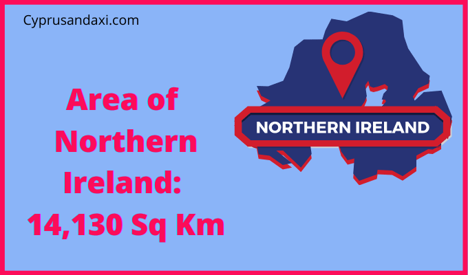 Area of Northern Ireland compared to Illinois