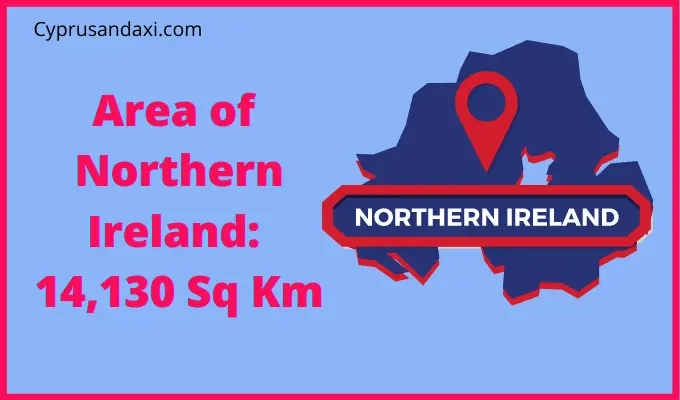 Area of Northern Ireland compared to Qatar