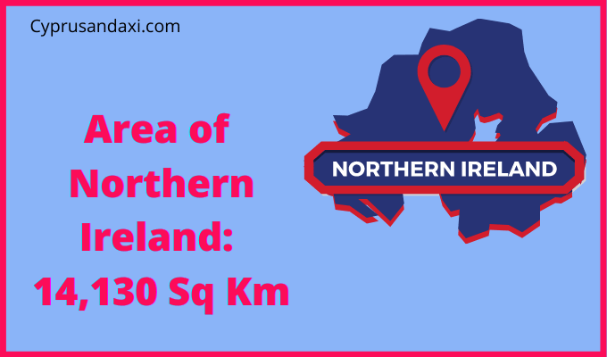 Area of Northern Ireland compared to Romania