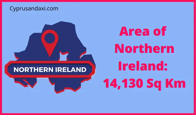 Area of Northern Ireland compared to Ukraine