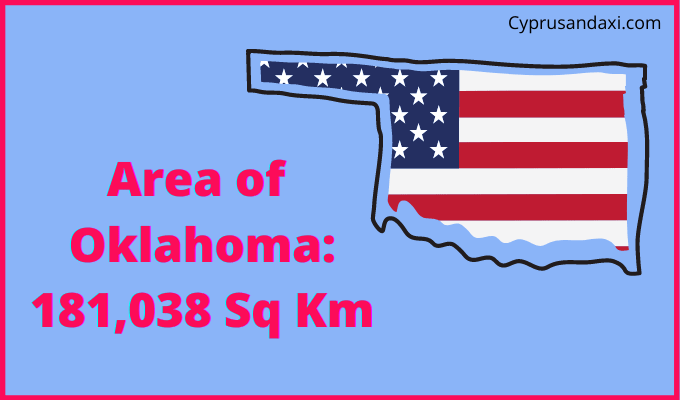 Area of Oklahoma compared to England