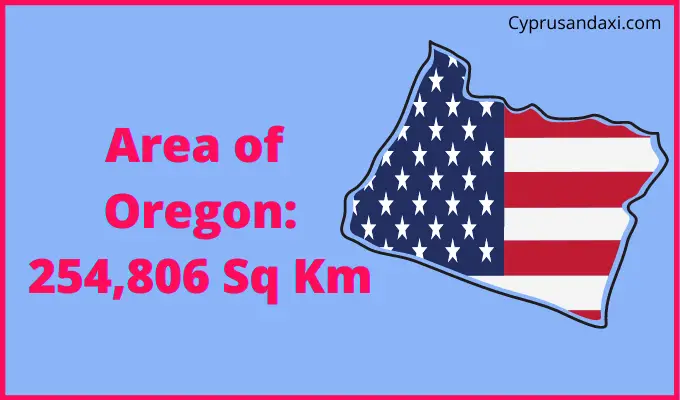Area of Oregon compared to England