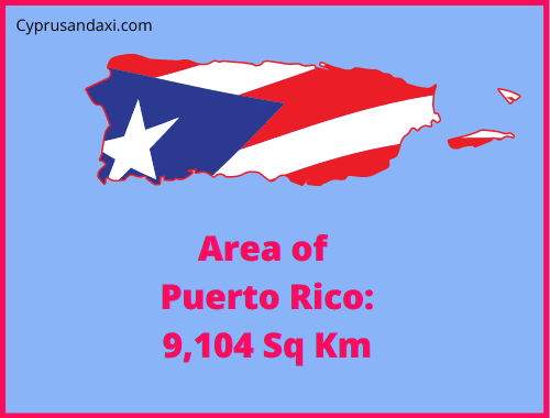 Area of Puerto Rico compared to Malta