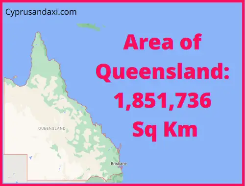 Area of Queensland compared to Wales