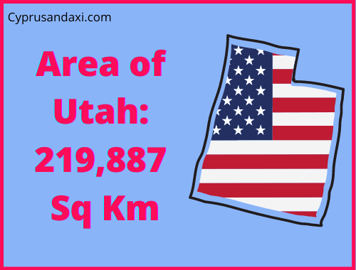 Area of Utah compared to Malta