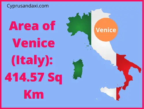 Area of Venice compared to Northern Ireland