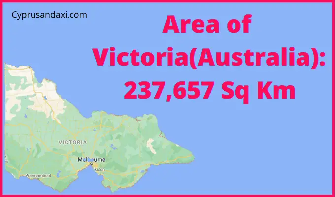 Area of Victoria Australia compared to Malta