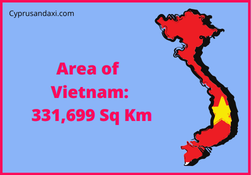 Area of Vietnam compared to Malta