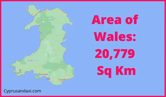 Area of Wales compared to Croatia