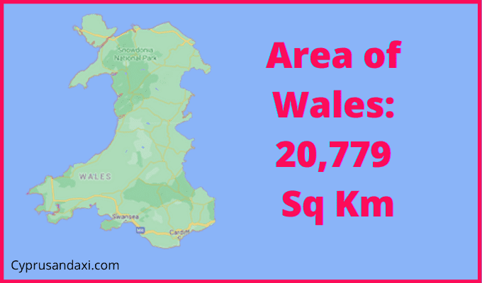 Area of Wales compared to El Salvador