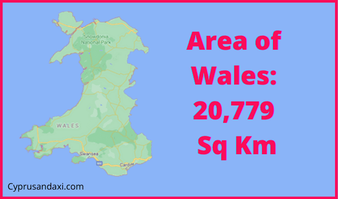 Area of Wales compared to Sri Lanka