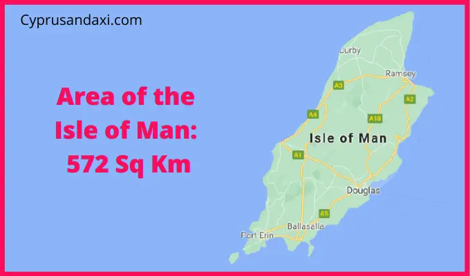 Area of the Isle of Man compared to Malta