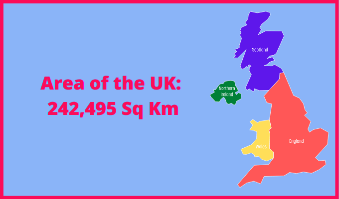 Area of the UK compared to Dallas