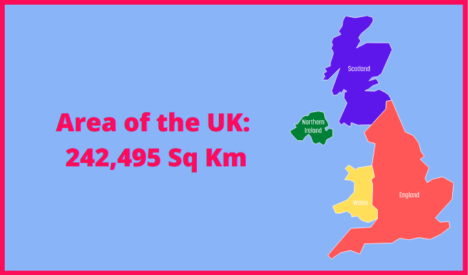 Area of the UK compared to Iran