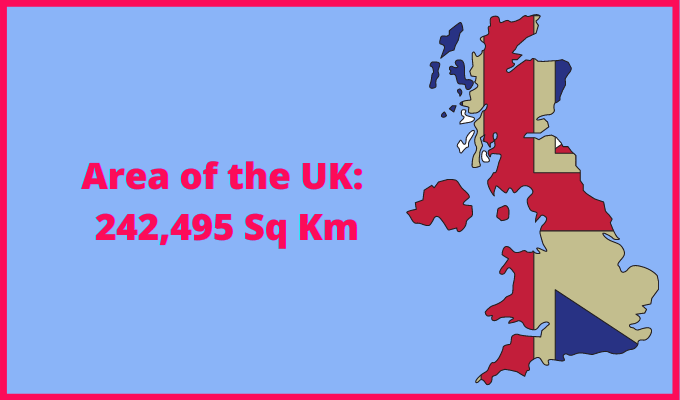 Area of the UK compared to Mexico
