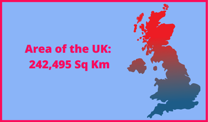 Area of the UK compared to New Zealand