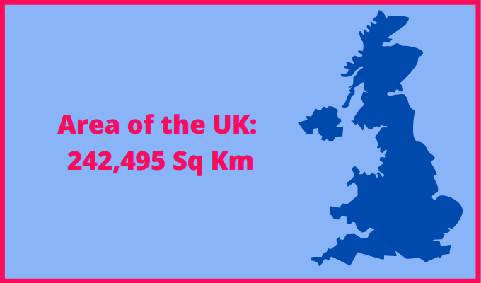 Area of the UK compared to the Sahara Desert