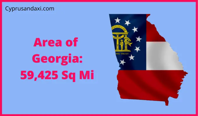 Area of the US state Georgia compared to the UK