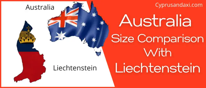 Is Australia Bigger than Liechtenstein