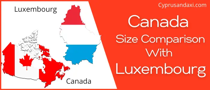 Is Canada Bigger Than Luxembourg