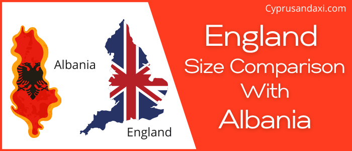 Is England Bigger than Albania