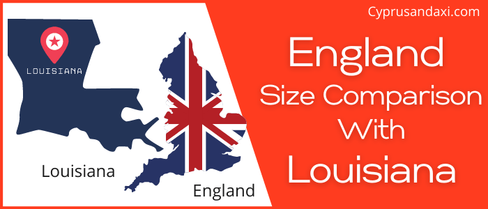 Is England Bigger than Louisiana