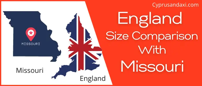 Is England Bigger than Missouri