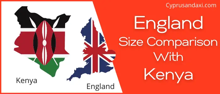 Is England bigger than Kenya