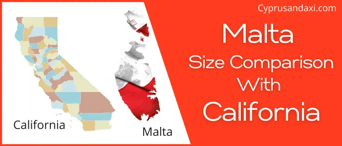 Is Malta Bigger Than California
