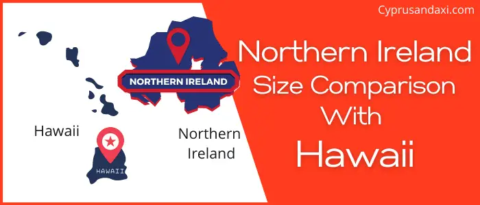 Is Northern Ireland bigger than Hawaii