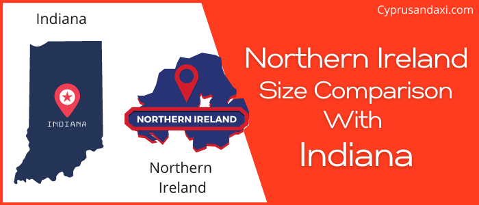 Is Northern Ireland bigger than Indiana