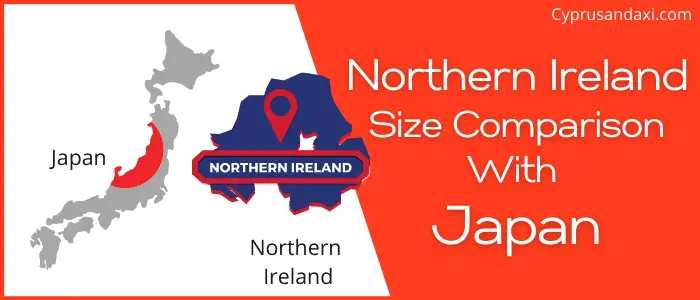 Is Northern Ireland bigger than Japan