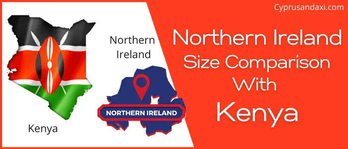Is Northern Ireland bigger than Kenya