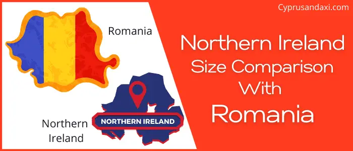 Is Northern Ireland bigger than Romania