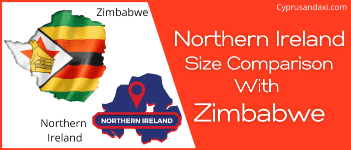 Is Northern Ireland bigger than Zimbabwe