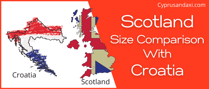 Is Scotland bigger than Croatia