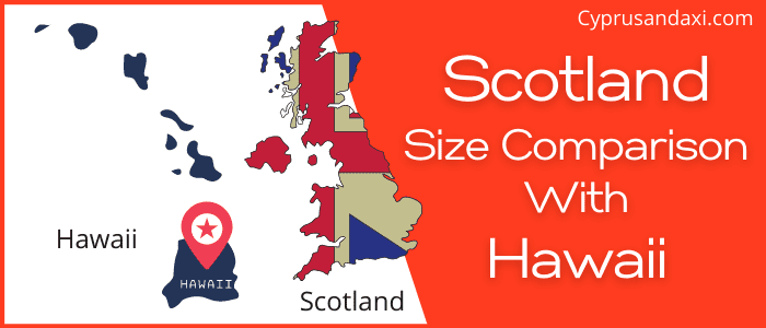 Is Scotland bigger than Hawaii