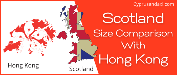 Is Scotland bigger than Hong Kong