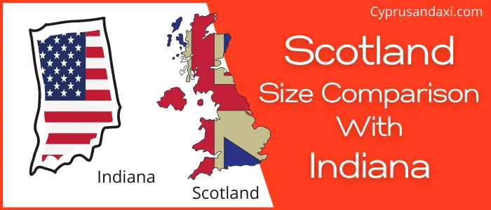 Is Scotland bigger than Indiana