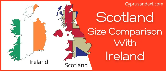 Is Scotland bigger than Ireland
