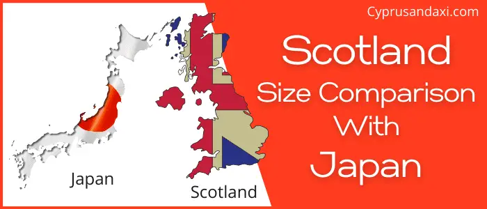 Is Scotland bigger than Japan